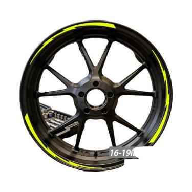 Imagem de Adesivos De Roda De Motocicleta Lightning De 16-19 Polegadas, Decalque