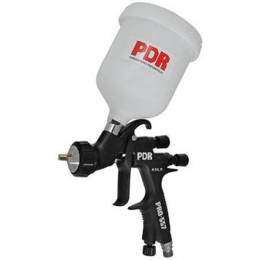 Imagem de Pistola de Pintura Gravidade HVLP Bico 1,3mm 600ML - PDR - PRO 557