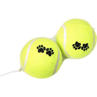 Imagem de Brinquedo Chalesco Bola de Tenis 2 Unidades para Cães - Tam. G