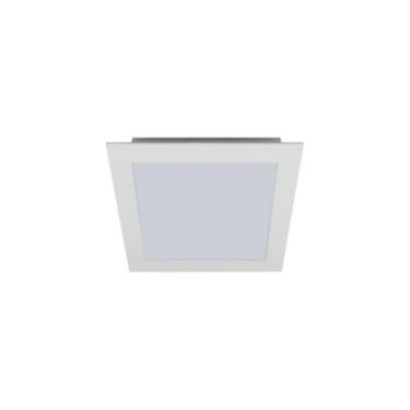 Imagem de Plafon Led Quadrado Embutir 20 X 20cm 16w - Romalux | 3000k