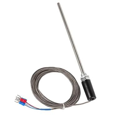 Imagem de Sensor de temperatura, resistente ao calor de aço inoxidável responsivo M12 Sonda Termopar Plugue de 200 mm para máquinas ()