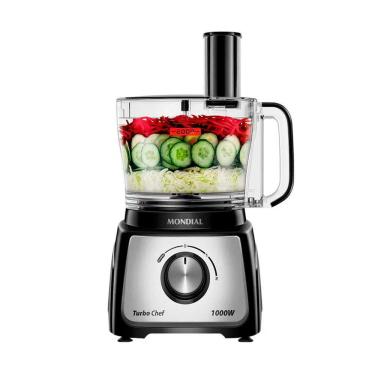 Imagem de Multiprocessador Mondial Turbo Chef 2 Velocidades 1000W com Liquidificador