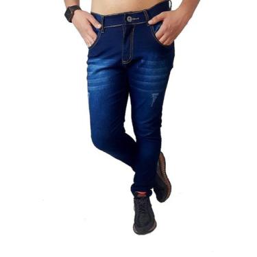 Imagem de Calça Jeans Masculina Escuro Slim Skynni Com Lycra - Mania Do Jeans