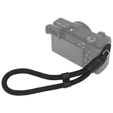 Imagem de Haoge Câmera de pulso com alça de mão e alça de pescoço para câmeras Canon Nikon Sony Fujifilm Panasonic Ricoh DSLR SLR sem espelho, câmera de ponto e fotografia, B Hand Wrist Strap - Black