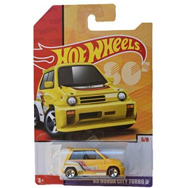 Imagem de Hot Wheels 1:64 Scale die cast Exclusive Heritage [Yellow] '85 Honda City Turbo II 5/8