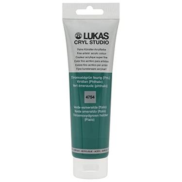 Imagem de Lukas Cryl Studio Artist Acrylics - Qualidade profissional, tintas de secagem rápida - Viridian (ftalo) tubo de 125 ml