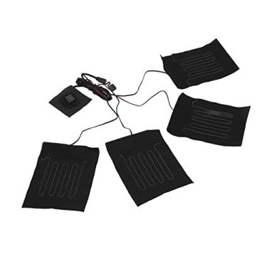 Imagem de Aquecedor de Pano de Aquecimento, 3 Engrenagens 5V Alimentado por USB Almofada Aquecedor de Jaqueta Fibra Composta para Luvas Quentes