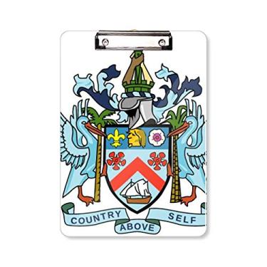 Imagem de Placa Nacional de São Cristóvão e Névis Placa de apoio A4