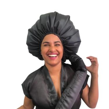 Imagem de Touca Difusora De Cetim Secadora De Seda Anti Frizz