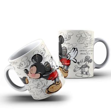 Imagem de "Caneca Mickey Amigos: 325ml de Pura Magia em Cerâmica Importada, com Brilho e Detalhes Incríveis!" (Mickey 002)