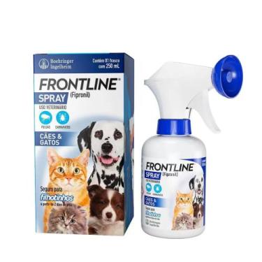 Imagem de Frontline Spray 250ml Antipulgas E Carrapatos Cães E Gatos - Boehringe