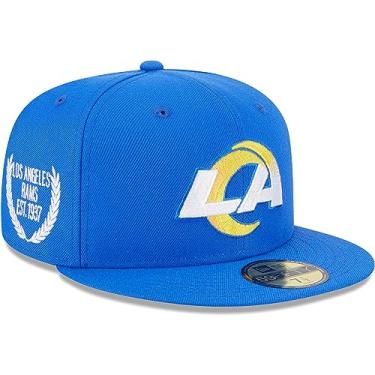 Imagem de New Era Boné masculino Royal Los Angeles Rams Camo Undervisor 59FIFTY