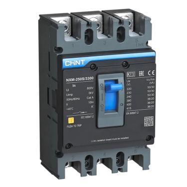 Imagem de Disjuntor Caixa Moldada Tripolar NXM-250S/3300 – Chint | 225A Cód. 131368
