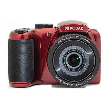 Imagem de KODAK Câmera digital PIXPRO Astro Zoom AZ255-RD de 16 MP com zoom óptico de 25 x 24 mm de largura angular 1080p vídeo Full HD e LCD de 3 polegadas (vermelha)