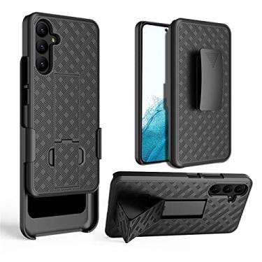 Imagem de Capa para celular Samsung Galaxy A54 5G, capa com clipe de cinto para HIDAHE Galaxy A54, capa fina combo com clipe giratório para cinto, capa protetora para Samsung Galaxy A54 de 6,4 polegadas, versão