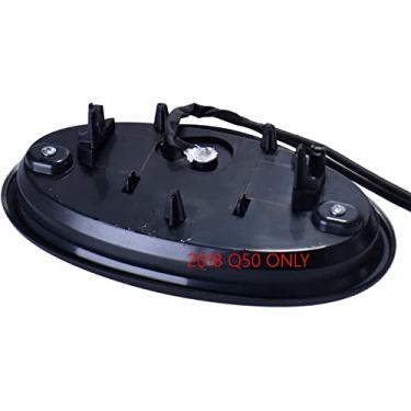 Imagem de Emblema de grade frontal de carro com luz LED iluminada edição cromada ou preta luz branca para Infiniti Q50 2018-2021 (cromado)