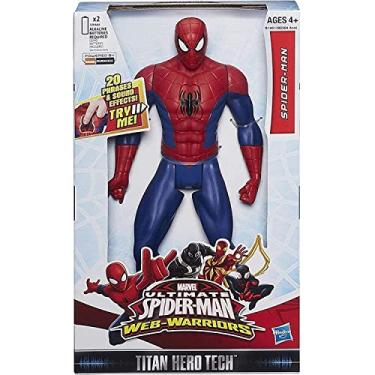 Imagem de Marvel Ultimate Spider-Man Web Warriors Titan Hero Tech Electronic Spider-Man 12-Inch Figure
