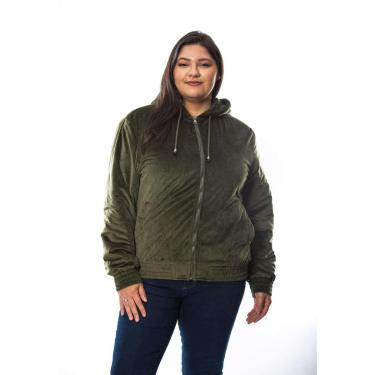 Imagem de Jaqueta Crocker Plus Size Veludo Capuz Feminina-Feminino