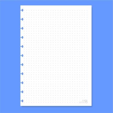 Imagem de Refil de folha Para Caderno de Disco Sistema Inteligente Amor Infinito Cadernos - Pontilhado (EXTRA GRANDE - A4)