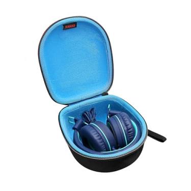 Imagem de XANAD Capa rígida para Marshall Major IV/Major V/Major II/Major III ou Noot K11 / Elecder i37 / iClever HS14 Fone de ouvido dobrável com fio (azul)