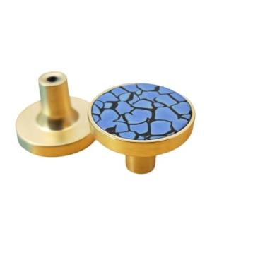 Imagem de Puxadores de gaveta para móveis de armário Puxadores de cozinha para maçaneta de armário Maçaneta de porta de gaveta para móveis Decorar gancho de suspensão de parede, M, mármore azul escuro