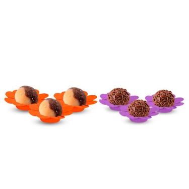 Imagem de Kit Festa Halloween Decoração 60 Forminhas Sweeft para doces - Piffer 