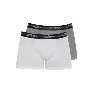Imagem de Kit com 2 Cuecas Boxer Zorba 702 Colorido, Chumbo, XXG