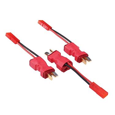 Imagem de BDHI 3pcs T-Plug Style Male to Female Connector with in-line JST Female 20awg 5cm Cable Parallel Power Adapter for Camera Gimbal(B177-3)