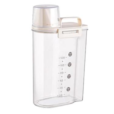 Imagem de Porta Dispenser Pote Sabão Amaciante Lavanderia Raçao Cereal Arroz Graos Farinha 2l