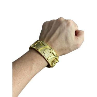 Imagem de Bracelete 777 + Sorte Personalizado 35 mm - Banhado a Ouro - ToJoia18k