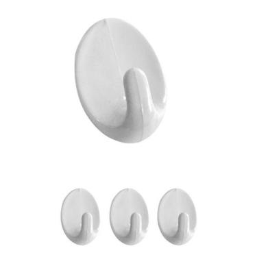 Imagem de Kit 3un suporte parede adesivo pano prato chaves gancho - clink