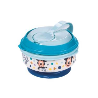 Imagem de Kit Pote Papinha c/ Amassador 300ml Bebê Mickey Minnie Baby - Plasútil