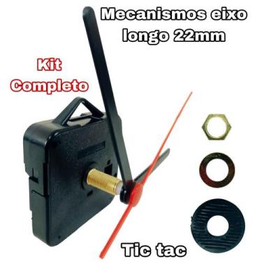 Imagem de Maquina Para Montar Relógio De Parede Quartz Engrenagem 22mm Eixo Long