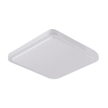 Imagem de Luminária Lustre De Teto Quadrada Plafon LED 24w Luz 3em1 Sobrepor - L
