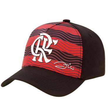 Imagem de Boné flamengo oficial zico ajustável aba curva strapback nf - Flexcap,