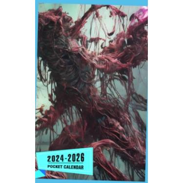 Imagem de Pocket Calendar 2024-2026 With Moon Phase: Three-Year Monthly Planner for Purse, 36 Months from January 2024 to December 2026 | Animated character ... Griffiths and Wadim Kashin | Concept art