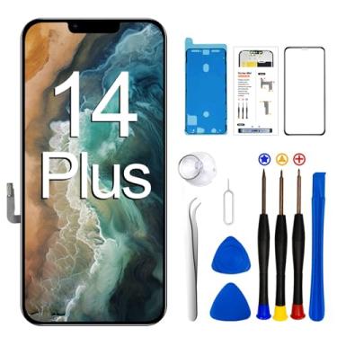 Imagem de SIMDOG Kit de substituição de tela para iPhone 14 Plus de 6,7 polegadas, tela LCD Full HD, digitalizador de tela sensível ao toque, montagem completa + ferramentas de reparo. Modelo A2632, A2885,