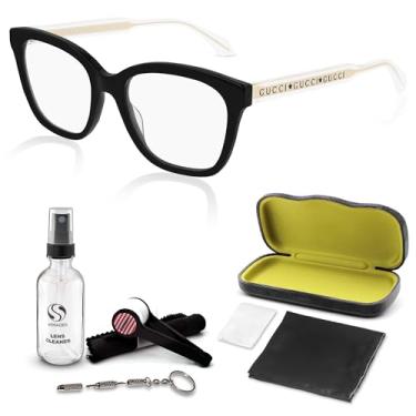 Imagem de Gucci gg0566on óculos de moda de grife elegantes óculos de armação retangular de olho de gato com kit de sombras de luxo - adote sofisticação e elegância