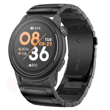 Imagem de Lamshaw Compatível com pulseiras COROS PACE 3, pulseiras de metal de aço inoxidável sólido de 22 mm compatíveis com smartwatch COROS PACE 3/APEX 2 Pro/APEX Pro/APEX 46 mm (preto)
