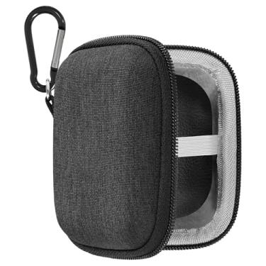 Imagem de Geekria Capa protetora para fones de ouvido compatível com Bang & Olufsen Beoplay E8 3ª geração, capa para fone de ouvido E8 2.0/E8 1.0, bolsa de transporte de viagem de capa dura de substituição com armazenamento a cabo (cinza)