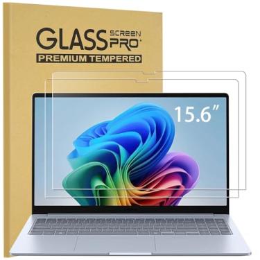 Imagem de KEANBOLL Pacote com 2 protetores de tela para laptop Samsung Galaxy Book5 360 / Galaxy Book4 360 / Galaxy Book4 / Galaxy Book4 Edge 39.6 cm, vidro temperado - dureza 9H resistente a arranhões