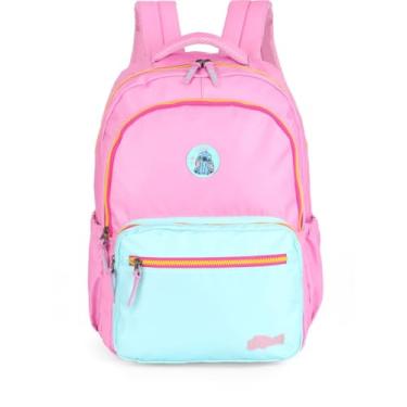Imagem de Mochila Stitch, Grande, Rosa, com Compartimento para Notebook, Luxcel