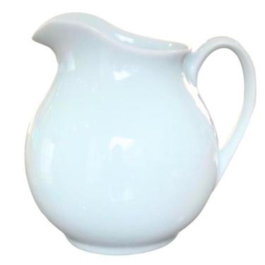 Imagem de Jarra Tradicional 1,4L Leite Suco - Porcelana Branca (2) - Genérico