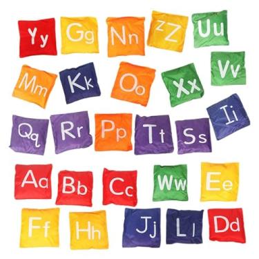 Imagem de Generic 26 peças jogos de sacos de feijão alfabeto, jogo de arremesso, brejeiras educacionais de cartas saco de areia, crianças jogando sacos de feijão para a