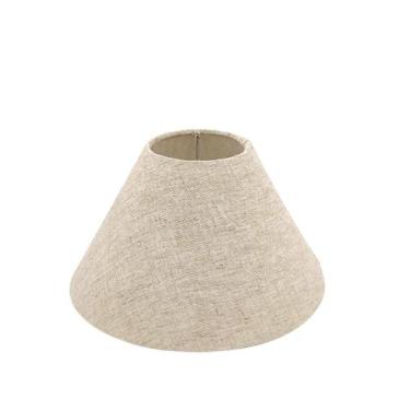Imagem de Cúpula Para Abajur Decoração Linho Cúpula Em Tecido 21x12x8 - Mdf Stor