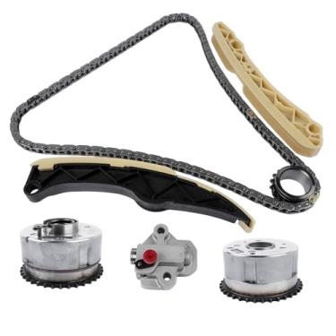 Imagem de TEKKOAUTO Kit de corrente de distribuição VVT roda dentada de substituição para Hyundai ACCENT SONATA TUCSON Kia RIO SOUL FORTE FORTE5 OPTIMA 1.6L L4 Engine 24321-2B620 244102B700