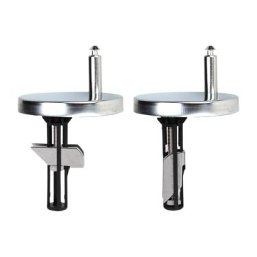 Imagem de XLWLLNJ 2x peças de dobradiça de dobradiça do banheiro 2x peças de bidê universal fixações de assento no vaso sanitário parafusos de porcas de melhor fixação