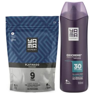 Imagem de Kit Pó Descolorante Platinado + Oxigenada Ametista 900ml Profissional 