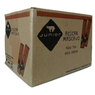 Imagem de Açúcar Mascavo Em Sachê 6g Junior - 250 UNIDADES