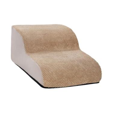Imagem de Generic Escadas de cachorro degraus para animais de estimação para cama alta e sofá com tampa lavável não deslize rampa de cachorro de cachorro de cachorro, Bege